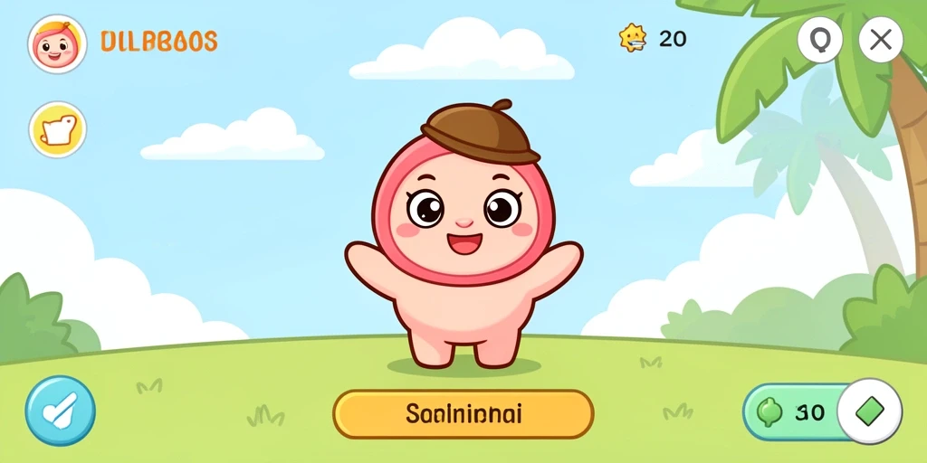 Tampilan interaksi multiplayer antara teman yang seru.