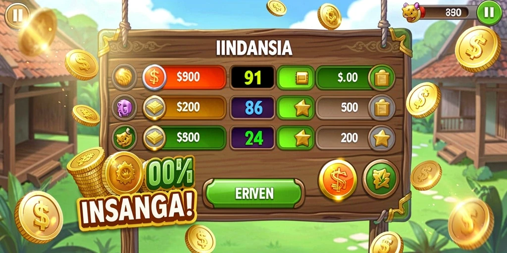 Screenshot aksi yang mendebarkan dalam permainan.