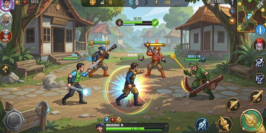 Fitur multiplayer yang memungkinkan bermain bersama teman.